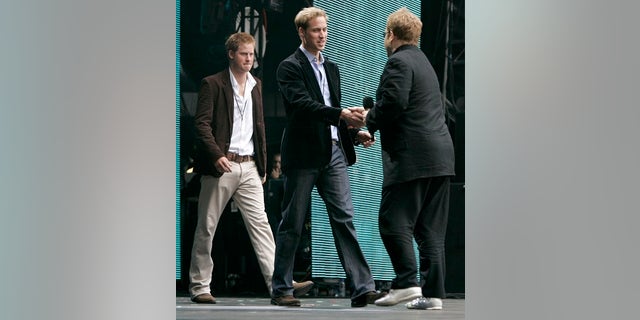 Elton John said Prince William and Harry both “seem to be ecstatically happy.”