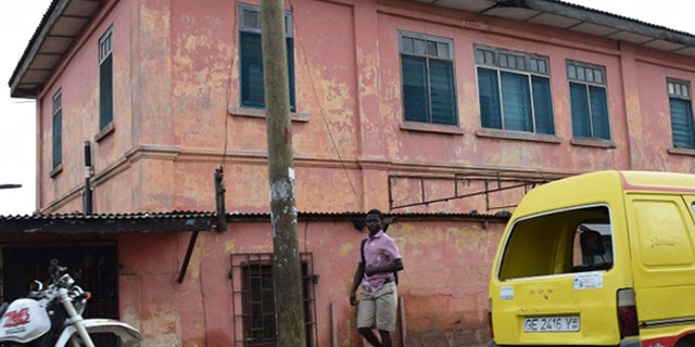 The exterior of the fake embassy in Accra, in an undated photo.