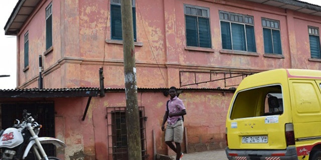 The exterior of the fake embassy in Accra, in an undated photo.