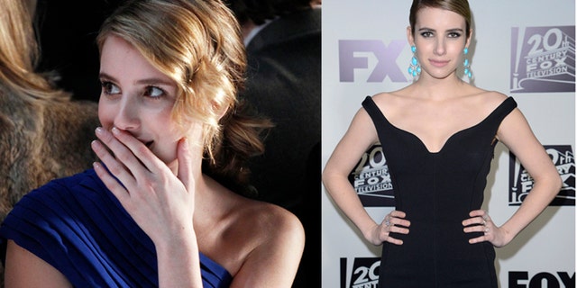 Emma Roberts attends the Fox Golden Globe party in Beverly Hills, California January 12, 2014. REUTERS/Phil McCarten (UNITED STATES -Tags: ENTERTAINMENT) (GOLDENGLOBES-PARTIES) - RTX17C4W
