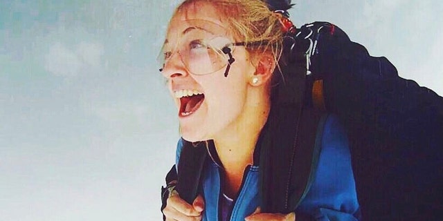 Emma Carey, 25, is returning to Switzerland following a 2013 skydiving accident that left her with a broken back, jaw, spine and pelvis.