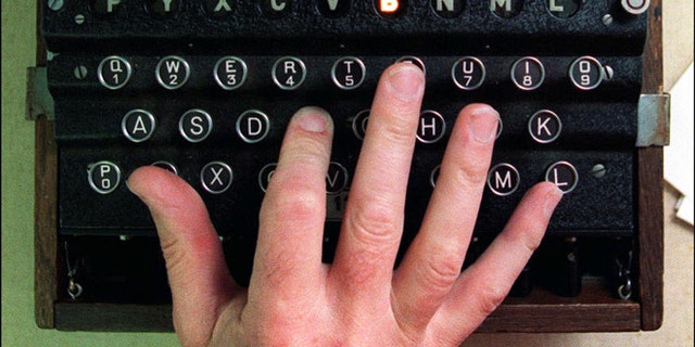 The Enigma Machine, a German World War II encryption device.