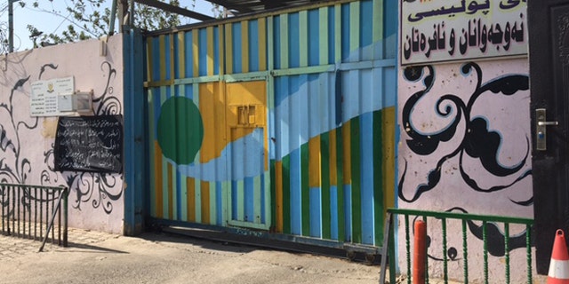 The main gate at the Women and Children's Prison of Erbil. (Photo: Hollie McKay/FoxNews.com)