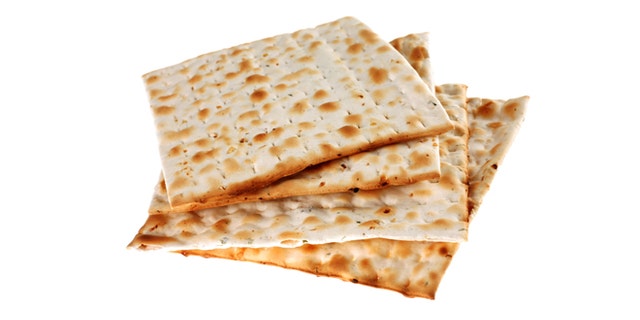 Unleavened bread traditiona isolated on white background