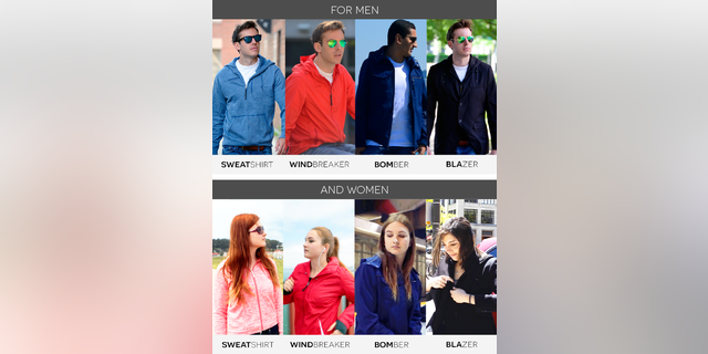 The jacket will be available in four style but each has the same built in tools.