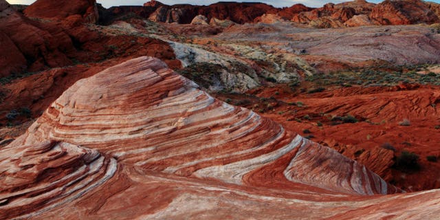 Valley of Fire State Park is a popular Nevada tourist attraction.