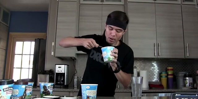 Matt Stonie inhales pint after pint.