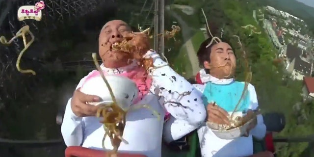 Noodles and roller coasters, an unlikely and unfortunate pairing.