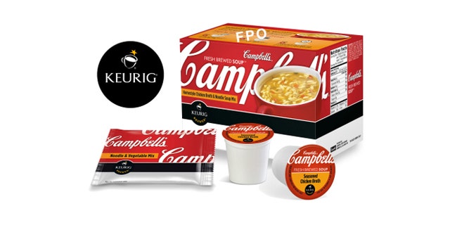 Campbell Soup Company and Green Mountain Coffee Roasters Inc. have teamed up for quick-serve soup pods.