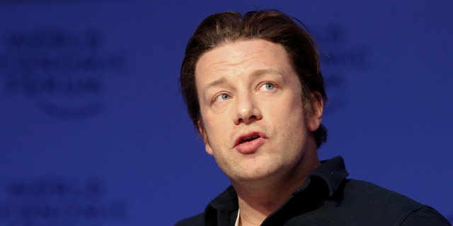 Chef Jamie Oliver attends the annual meeting of the World Economic Forum (WEF) in Davos, Switzerland, January 18, 2017. REUTERS/Ruben Sprich - RTSW2OO