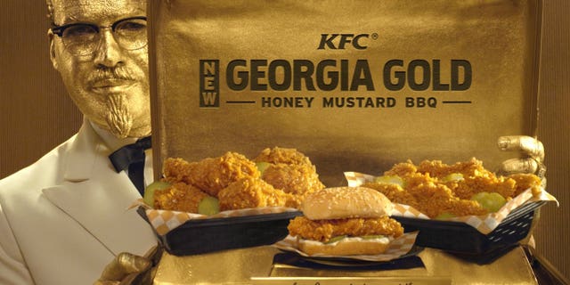 When Colonel Sanders meets "Goldfinger."