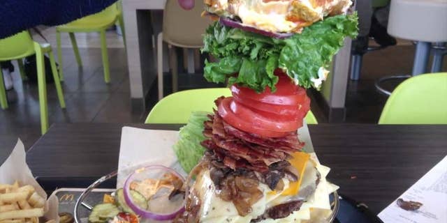 The Big Max burger towers above the competition.
