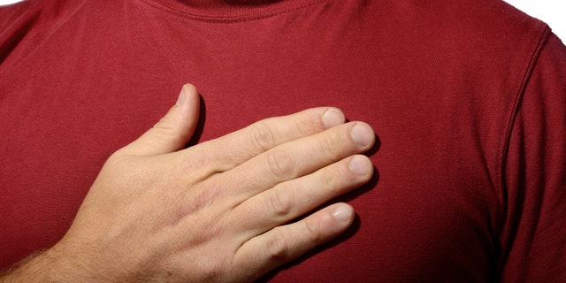 Concept of hand on my heart truth