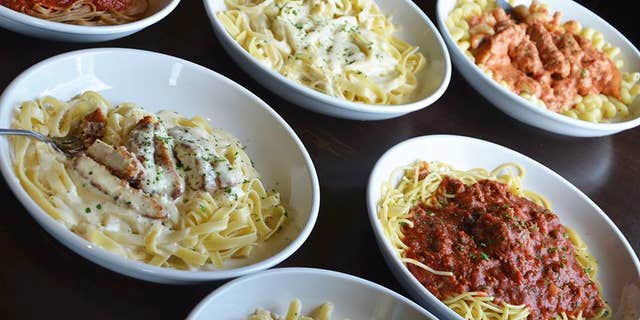 Overloaded pasta menus may be hurting Italian chain sales.