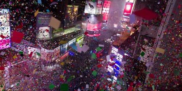 New Year's Eve in Times Square, New York City.