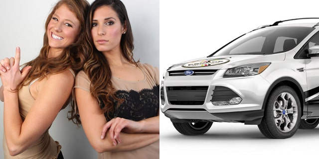 Contestants Tara and Bre and the 2013 Ford Escape