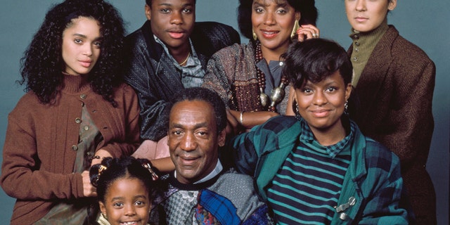 Pictured: (back row, l-r) Lisa Bonet as Denise Huxtable, Malcolm-Jamal Warner as Theodore 'Theo' Huxtable, Phylicia Rashad as Clair Hanks Huxtable, Sabrina Le Beauf as Sondra Huxtable Tibideaux, (front row, l-r) Keshia Knight Pulliam as Rudy Huxtable, Bill Cosby as Dr. Heathcliff 'Cliff' Huxtable, Tempestt Bledsoe as Vanessa Huxtable.