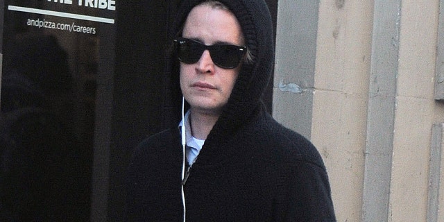 Macaulay Culkin seen on the streets of Manhattan on January 18, 2018 in New York.