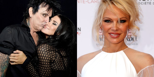 From l-r: Tommy Lee, 55, is engaged to Brittany Furlan, 31. Lee was previously married to Pamela Anderson.