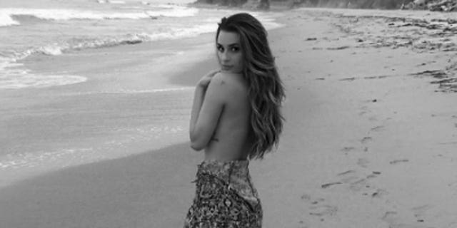 Lea Michele Poses Topless In Sexy Beach Photo Shoot Fox News