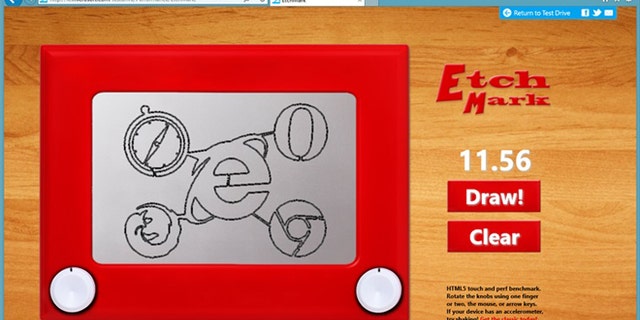 EtchMark is a new test drive demo from Microsoft that's an entertaining HTML5 retro-drawing experience.