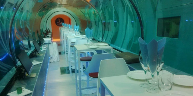 Dining in the deep, deep end.