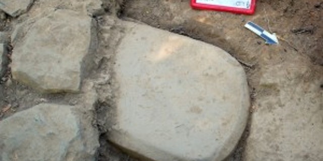 The Etruscan stele was embedded in the foundations of a monumental temple where it had been for more than 2,500 years. (Credit: Mugello Valley Project)