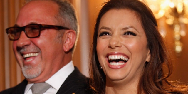 Legendary Latino music producer Emilio Estefan Jr. (L) and actress Eva Longria have taken leadership roles in the campaign to rally public support for a bill in Congress to create the museum.