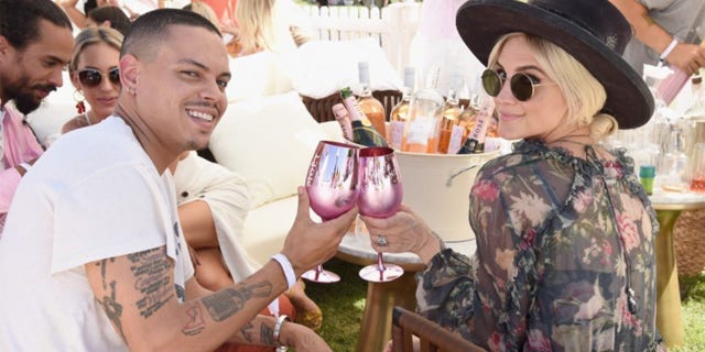 Simpson with her husband, Evan Ross.