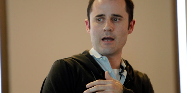 Twitter CEO Evan Williams speaks at a news conference as the website Twitter.com is launched in San Francisco, California September 14, 2010.
