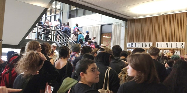 evergreen state protest