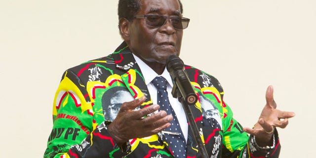 FILE: Zimbabwean President Robert Mugabe--in rare move-- had encouraging words for President Trump.
