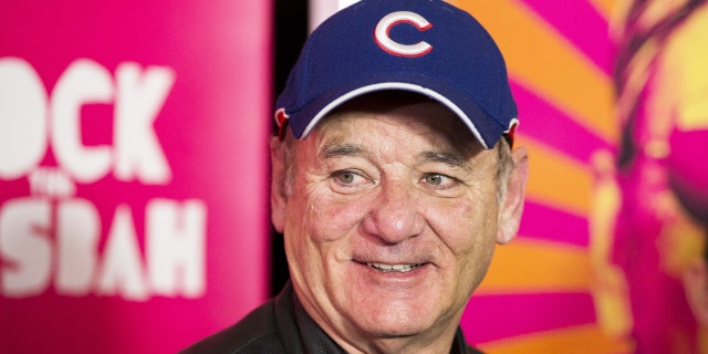 Bill Murray arrives for the premiere of the film "Rock the Kasbah" in New York City, Oct. 19, 2015.