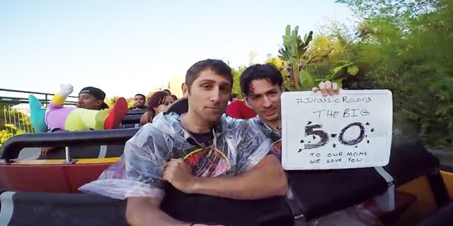 Jake and Dave dedicated the 50th ride to their mothers.