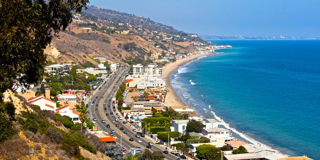 Pacific Coast Highway from Malibu, California.