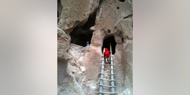 Bandelier offers the opportunity to clamber up wooden ladders to step into the famous cliff dwellings where people lived more than 700 years ago.