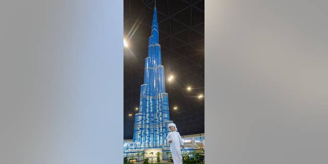 The mini Burj Khalifa is still an impressive site to behold.
