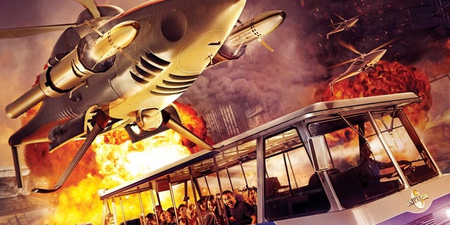 The new "Supercharged" ride involves the popular movie characters.