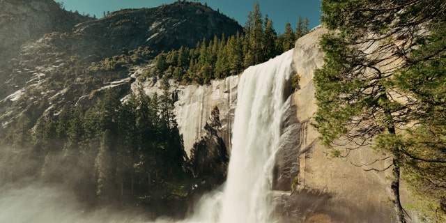 Waterfalls in Yosemite National Park in California
