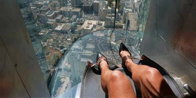 Los Angeles' U.S. Bank Tower opened a 1,000 foot tall glass slide last month. But is it dangerous?