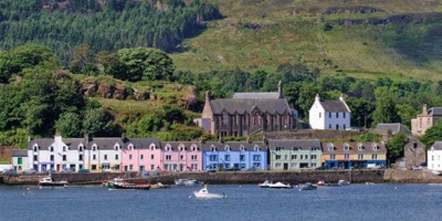 View of Portree, Scotland aboard the Windstar Star Legend.