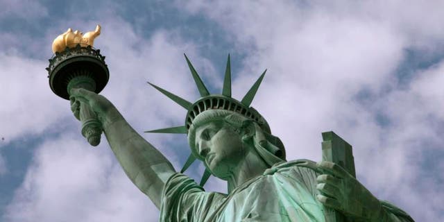 The Statue of Liberty is seen in New York Harbor, June 2, 2009. (Associated Press)