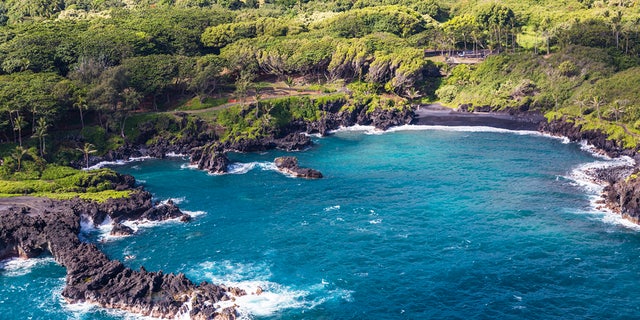 "American Dream Home" on FOX Business Network profiled a couple who moved from Colorado to the island of Hawaii. Here, the beautiful Keawaiki Bay in Wai'Anapanapa State Park is shown. 