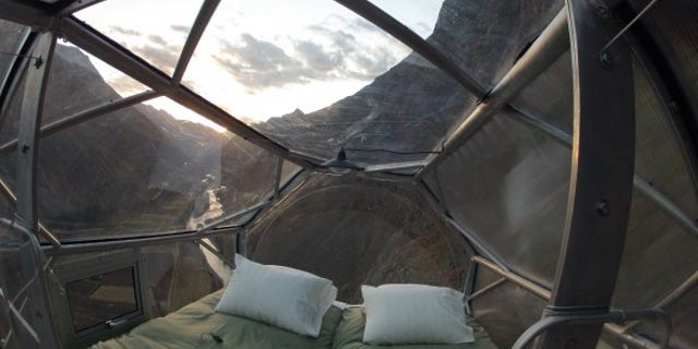 A cozy, clear bedroom for two.