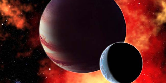 This artist's conception shows a hypothetical gas giant planet with an Earth-like moon similar to Pandora in the movie Avatar. New research shows that the James Webb Space Telescope will be able to study the atmosphere of such planets and detect key gases like carbon dioxide, oxygen, and water.