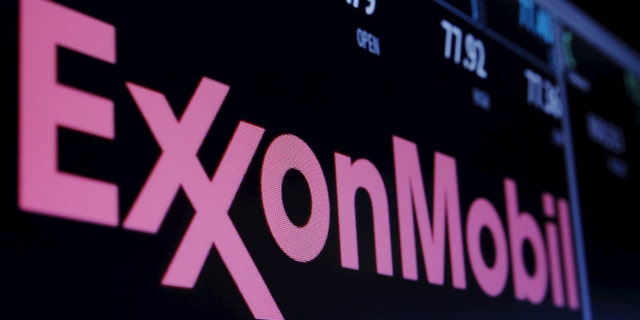 Dec. 21, 2016: The Exxon logo is displayed agove the floor of the New York Stock Exchange (NYSE) shortly after the opening bell in New York.