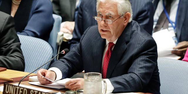 Secretary of State Rex Tillerson in April.