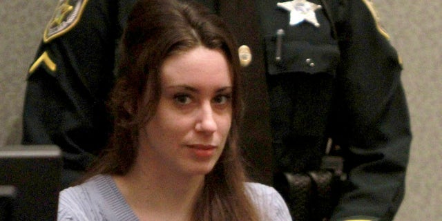 July 7: Casey Anthony sits in court during sentencing at her murder trial in Orlando, Florida.