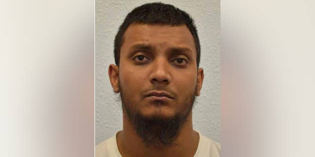 This is an undated handout file photo issued by the Crown Prosecution Service of Junead Khan. Khan a British delivery driver was Friday May 13, 2016 sentenced to at least 12 years prison for an Islamic State group-inspired plot to attack American military personnel in the U.K. . (Crown Prosecution Service via AP) NOTE TO EDITORS: This handout photo may only be used in for editorial reporting purposes for the contemporaneous illustration of events, things or the people in the image or facts mentioned in the caption. Reuse of the picture may require further permission from the copyright holder.