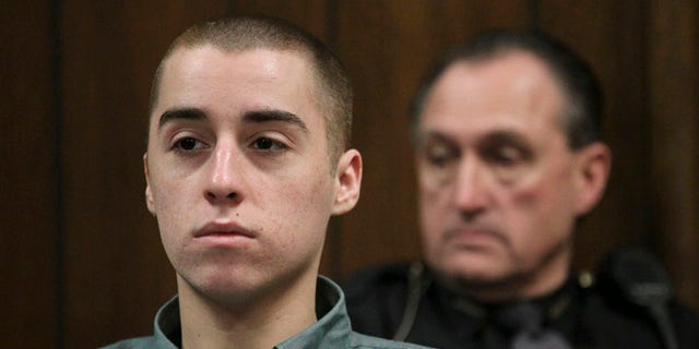Feb. 26, 2013: T. J. Lane listens during court proceedings in Geauga County Common Pleas Court in this file photo taken in Chardon, Ohio.